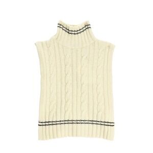 Sandro Paris Made in Italy Womens Roll Neck Scarf One Size Wool Blend Cable Knit